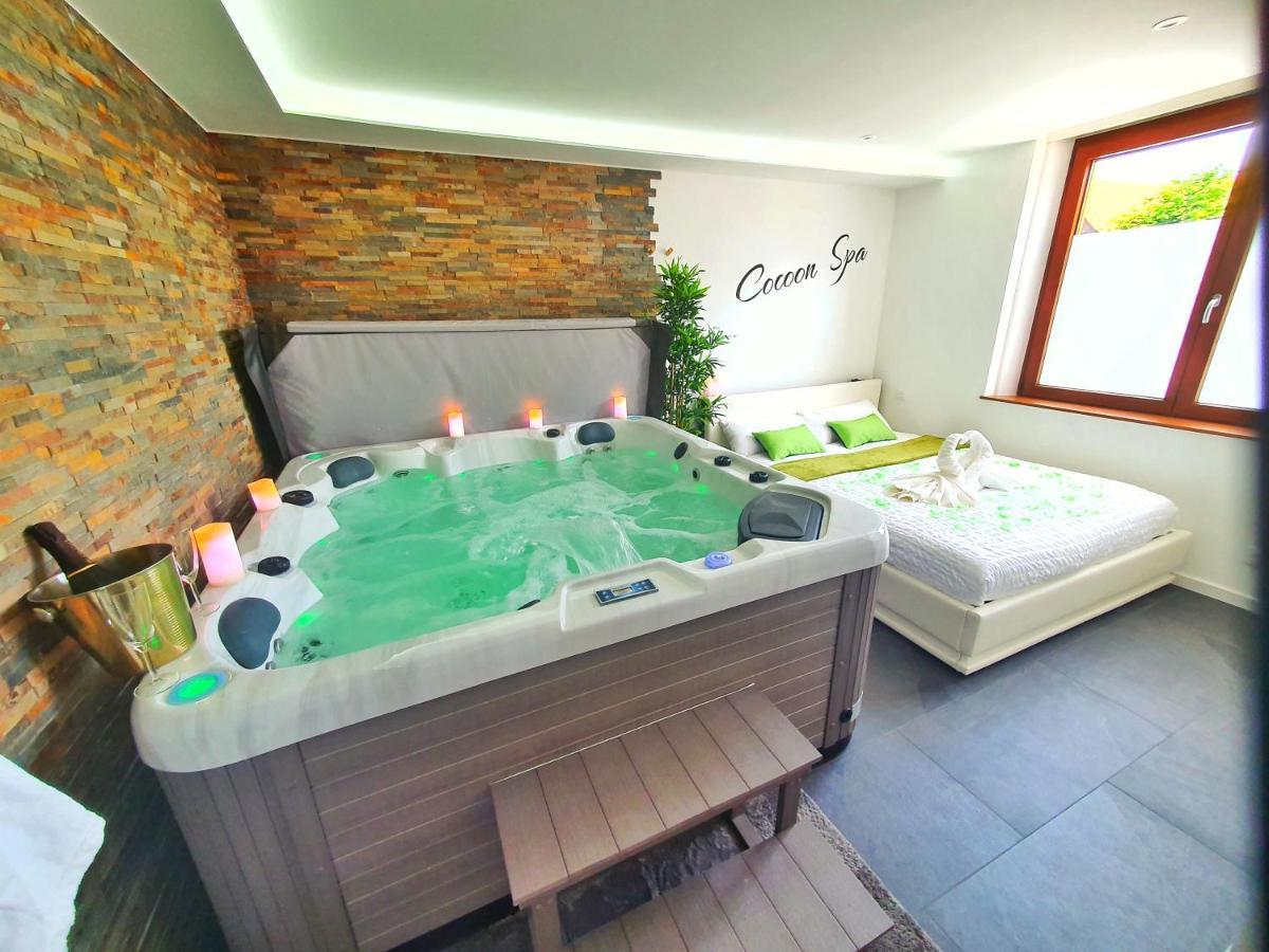 -Gite Cocoon Spa-Jacuzzi-Jardin-Parking Prive-Climatisation Holtzwihr Exterior foto